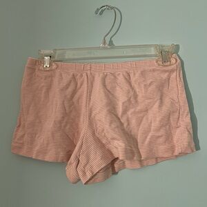 Brandy Melville Striped Pink Lounge Shorts
